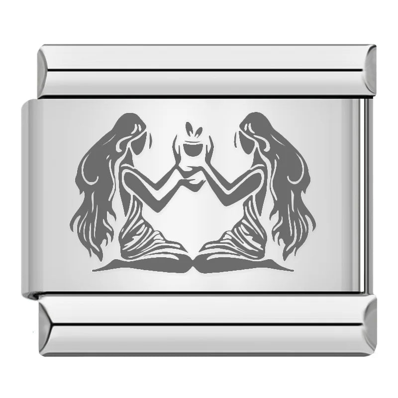 Laser Italian Charm Links 042