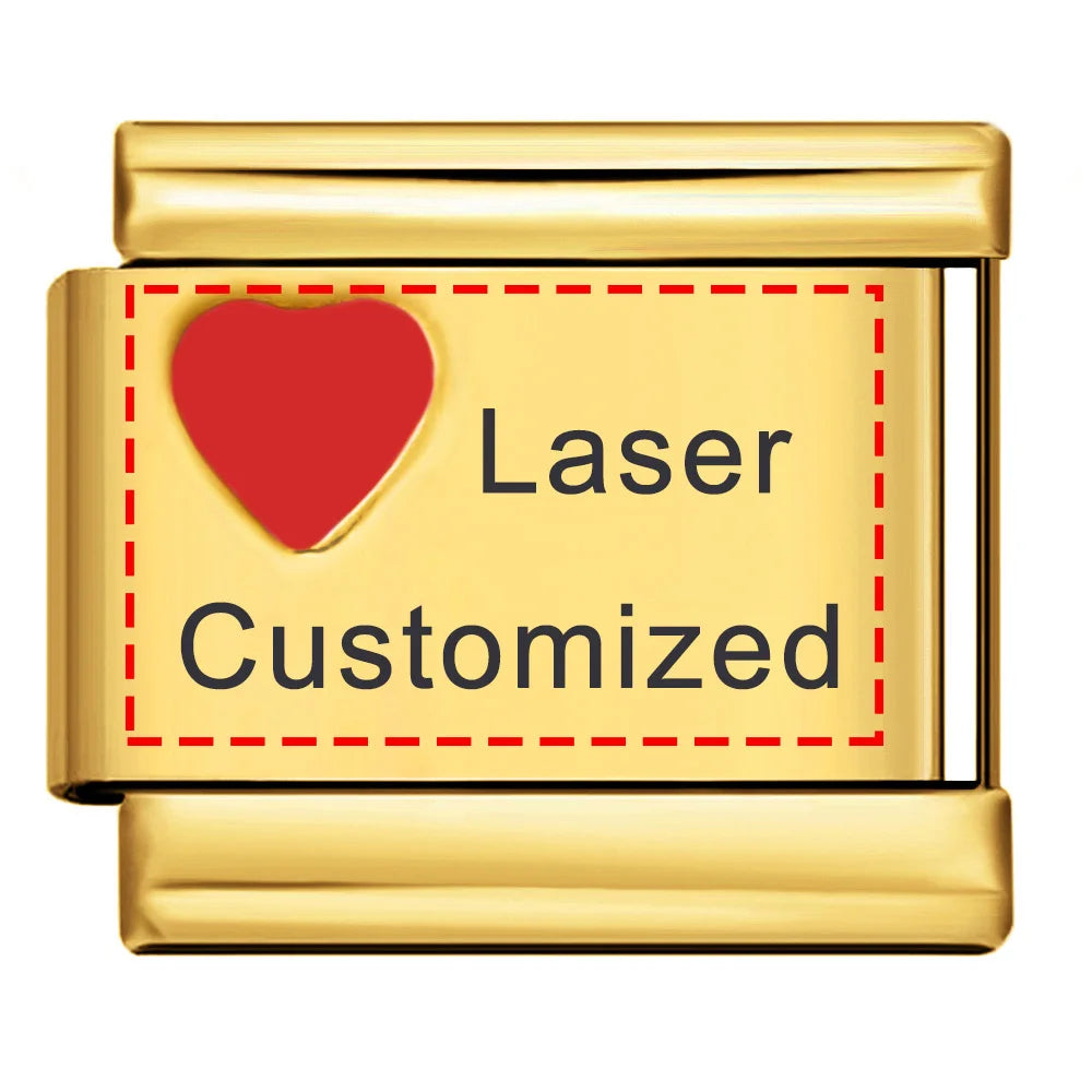 Laser Customized Italian Charm 415