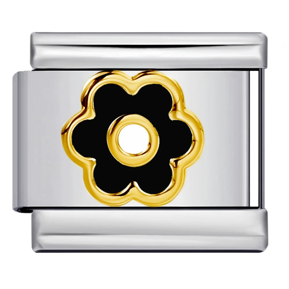 Flower Italian Charm Link 449