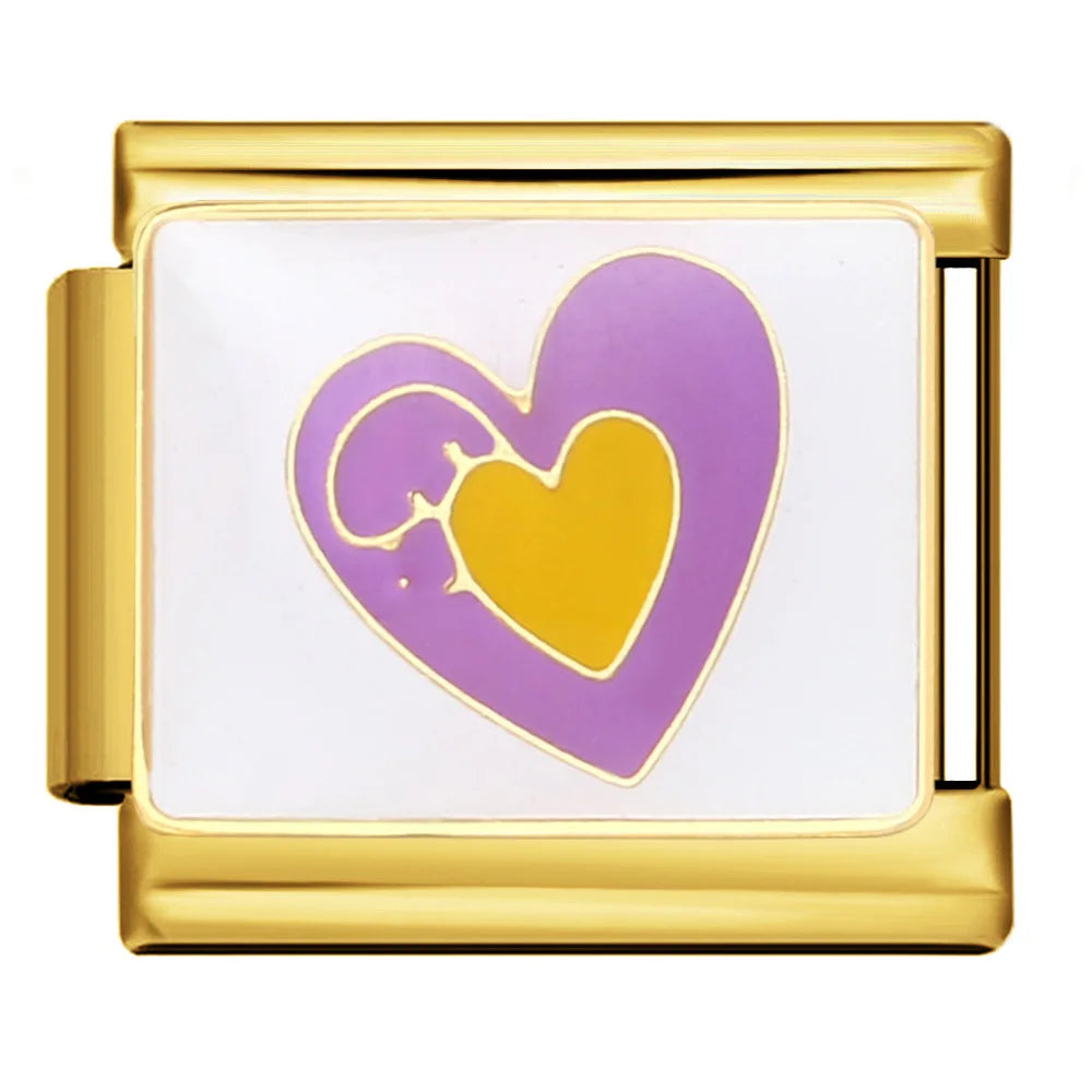 Purple Italian Charm Link 170