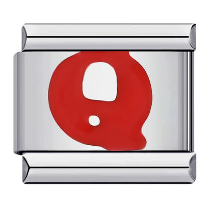 Red Color 26 English Letters 016