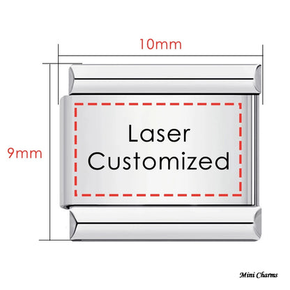 Laser Customization Italian Charm 514