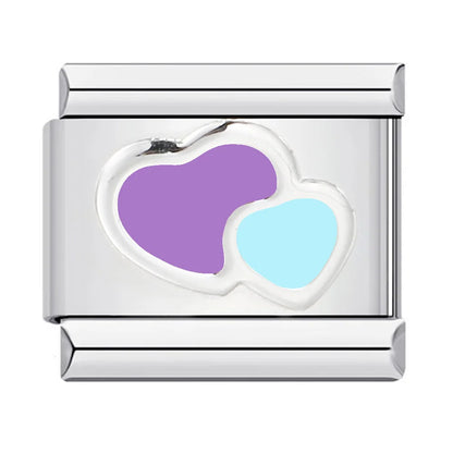 Heart Italian Charms Links 447