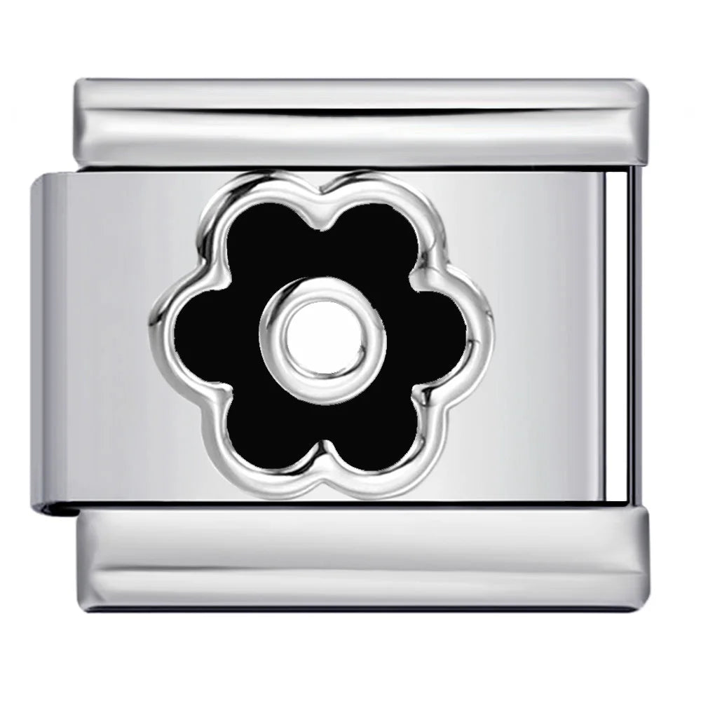 Flower Italian Charm Link 449