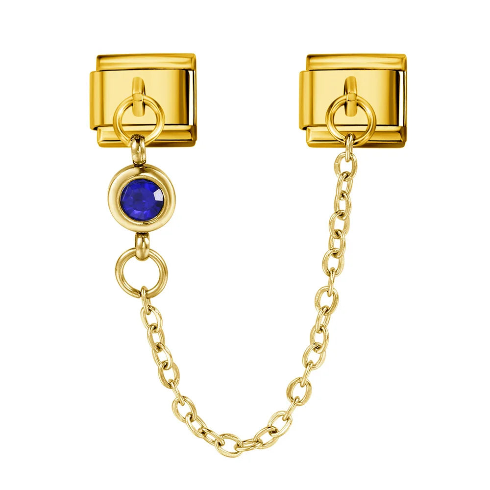 Birthstone Chain Italian Charm 503