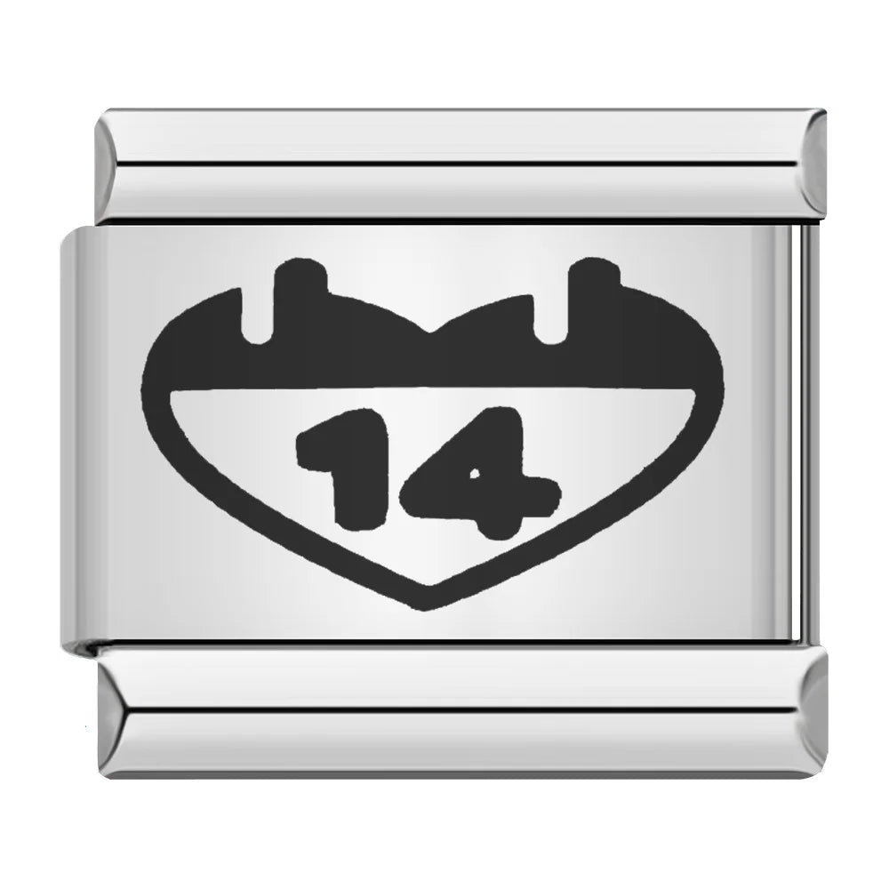 Laser Italian Charm Links 034