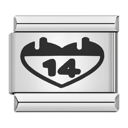 Laser Italian Charm Links 034