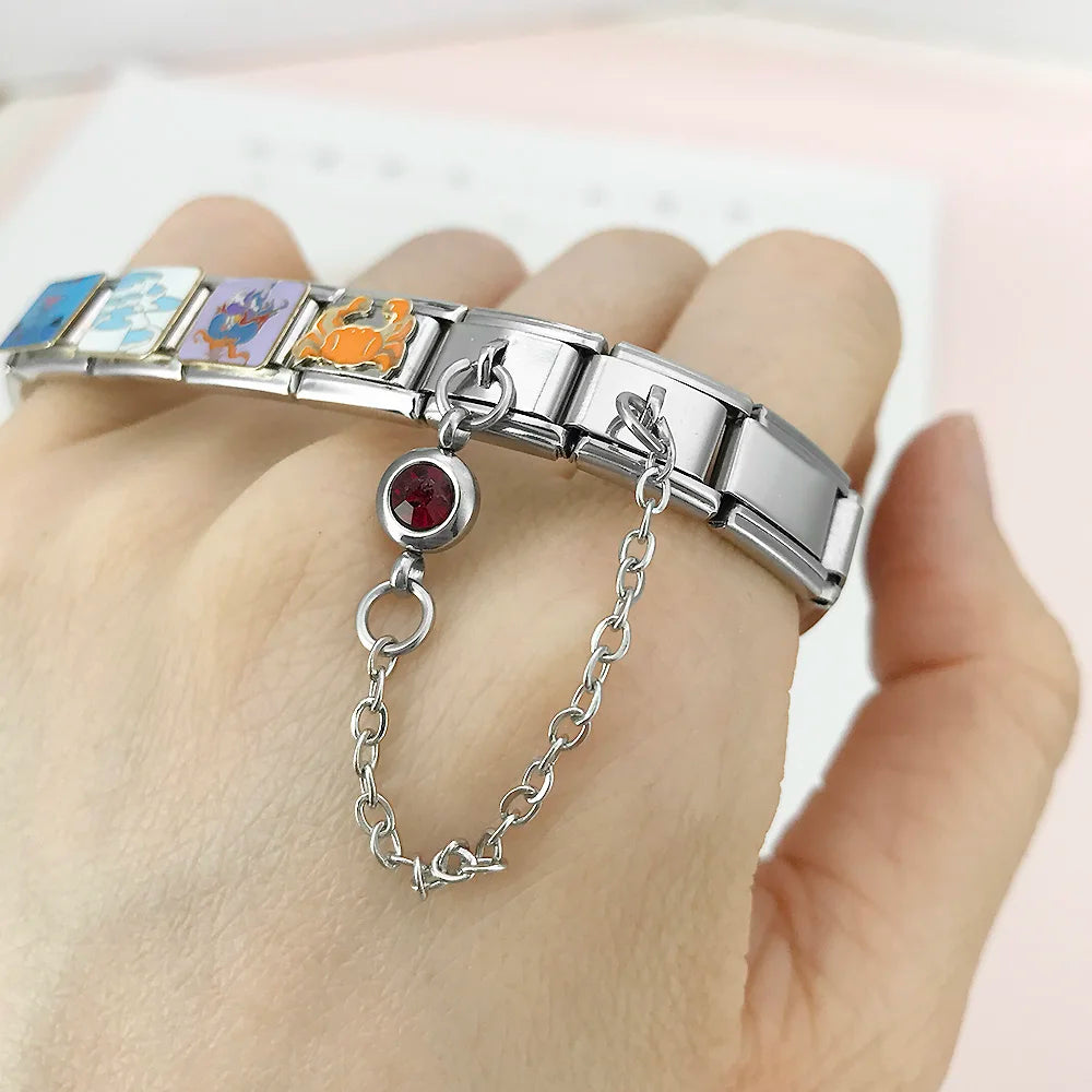 Birthstone Chain Italian Charm 503