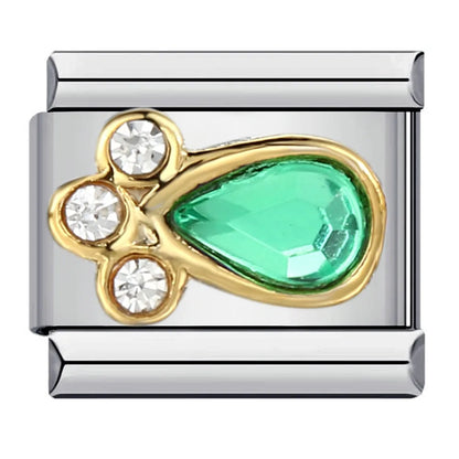 Green Italian Charm Links 400