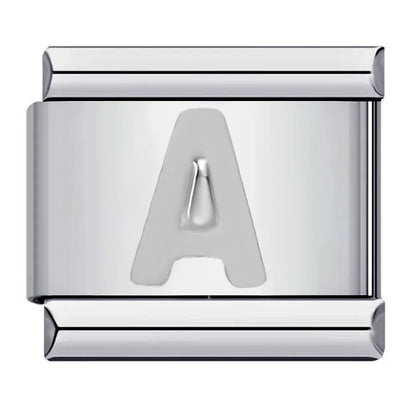 Silver Color 26 English Letters 125