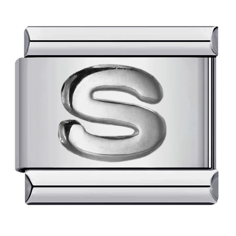 Silver Color 26 English Letters 174