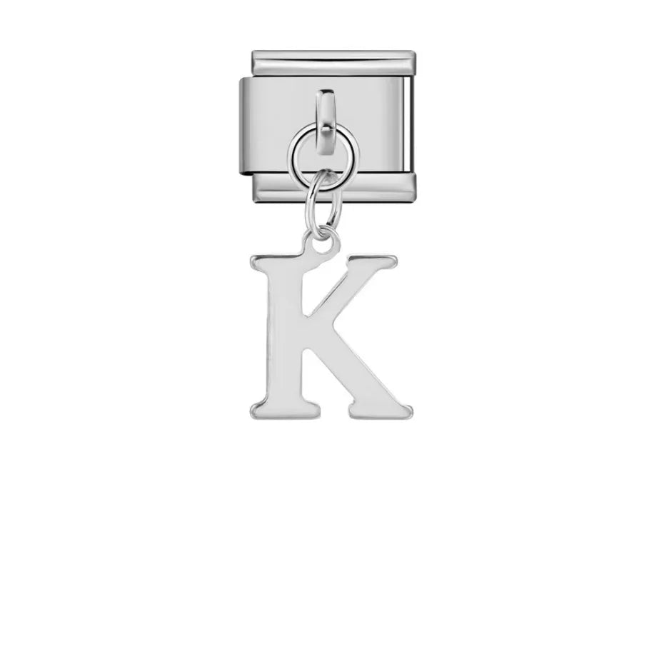 Silver Color Pendant 26 English Letter 521