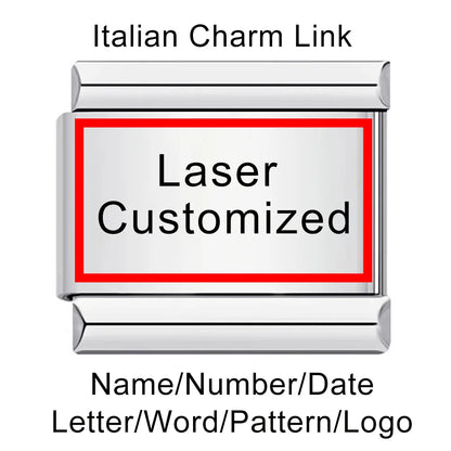 Laser Customized Italian Charm 198