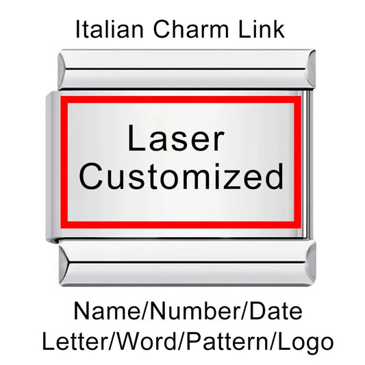 Laser Customized Italian Charm 198