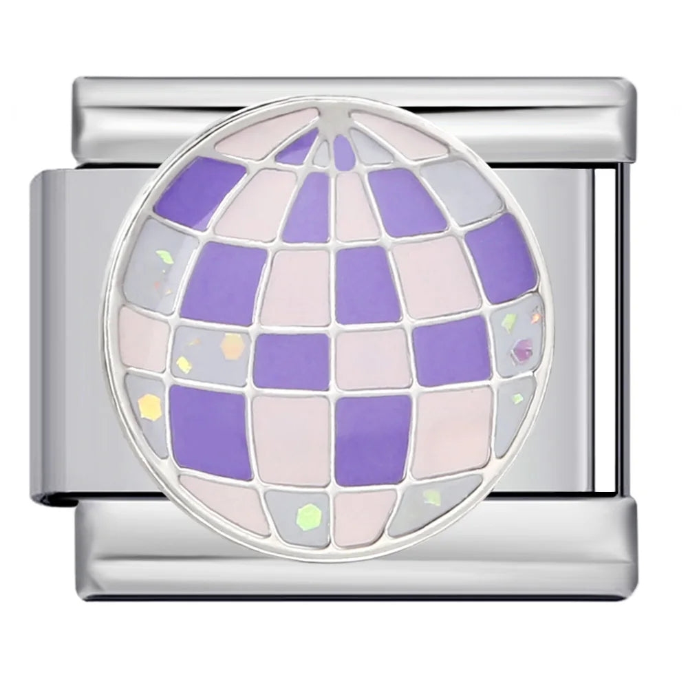 Purple Italian Charm Link 170
