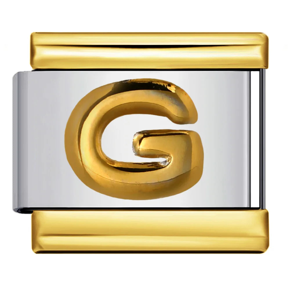 Gold Color 26 English Letters 340