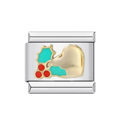 Heart Italian Charm Links 027