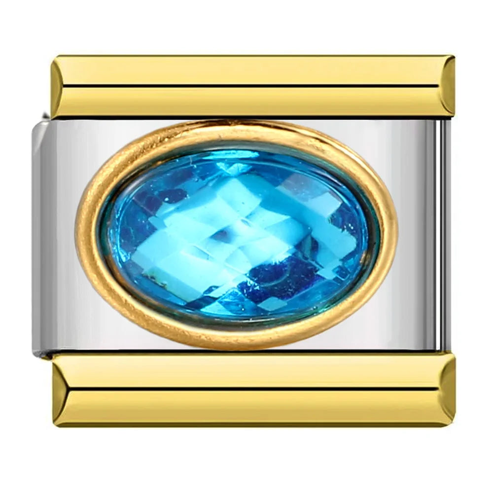 Zirconia Italian Charms Links 091