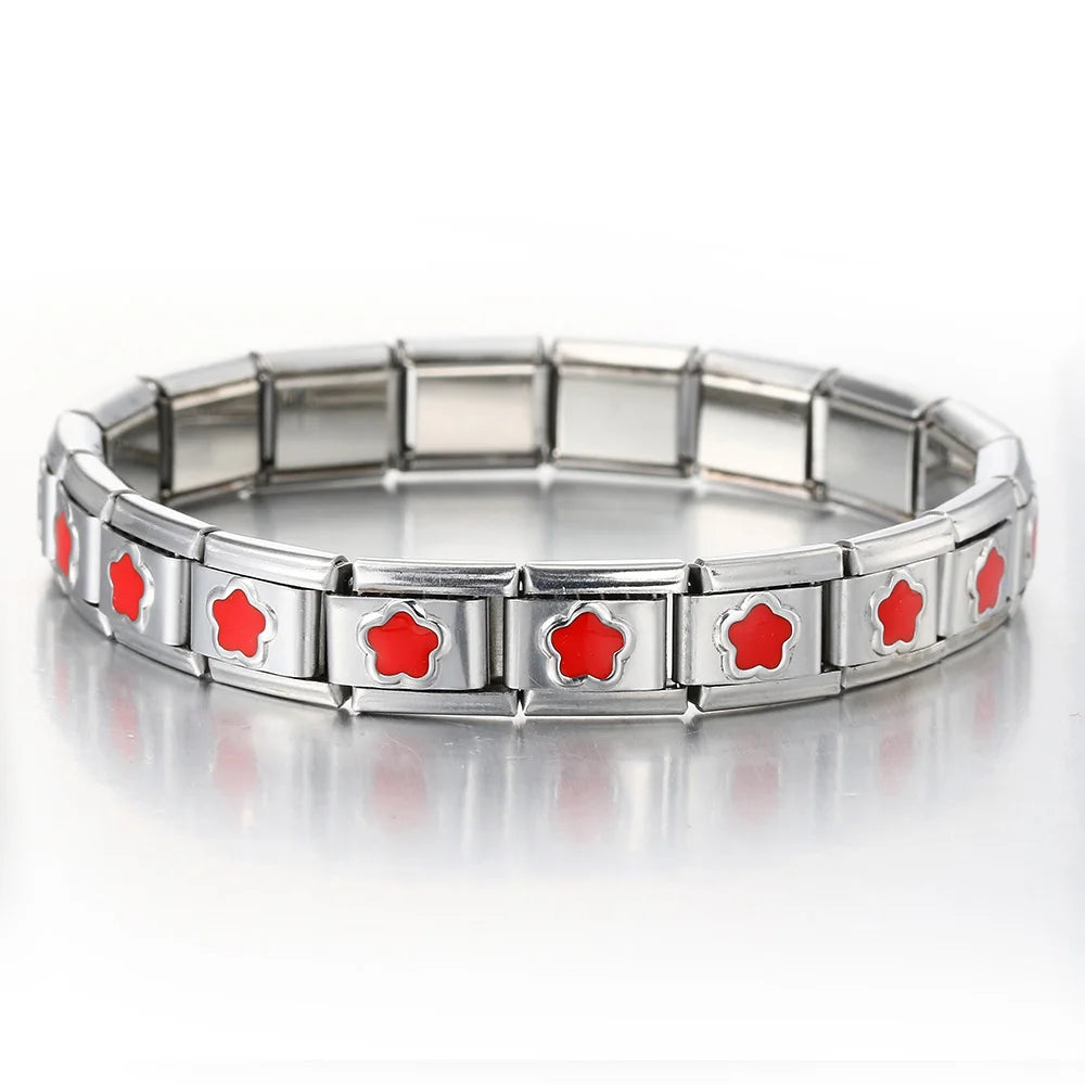 Flower Italian Charm Link 480