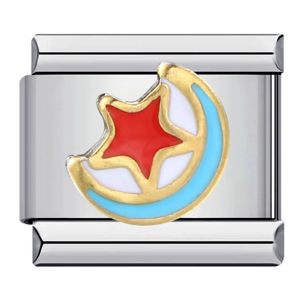 Star Italian Charm Links 107