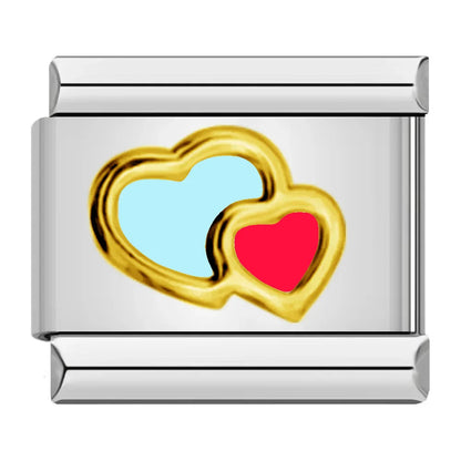 Heart Italian Charms Links 447