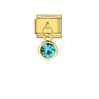 Birthstone Pendant Italian Charm 235