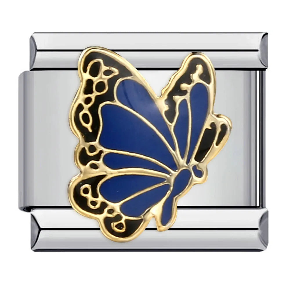 Butterfly Italian Charm Links 099
