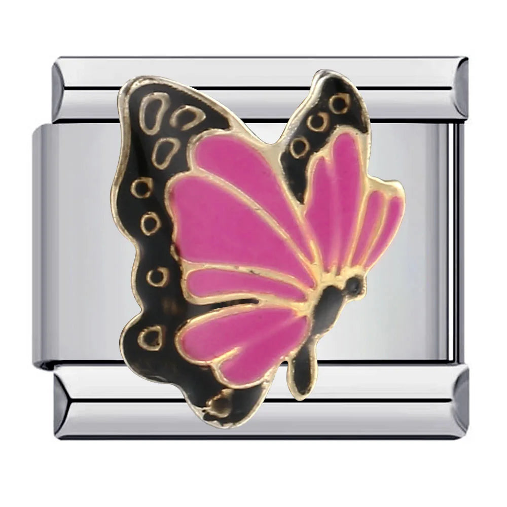 Butterfly Italian Charm Links 099
