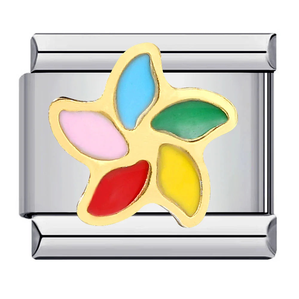 Flower Italian Charm Links 141