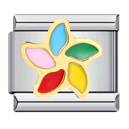 Flower Italian Charm Links 141