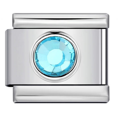 Colorful Zirconia Italian Charm 506