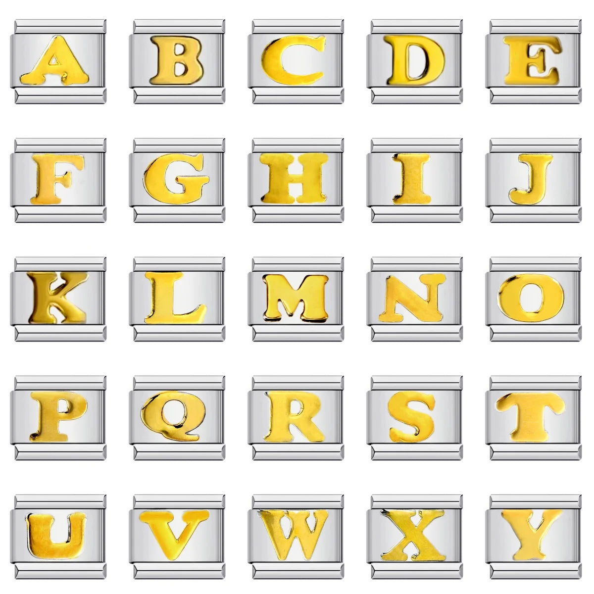Gold Color 26 English Letters 014