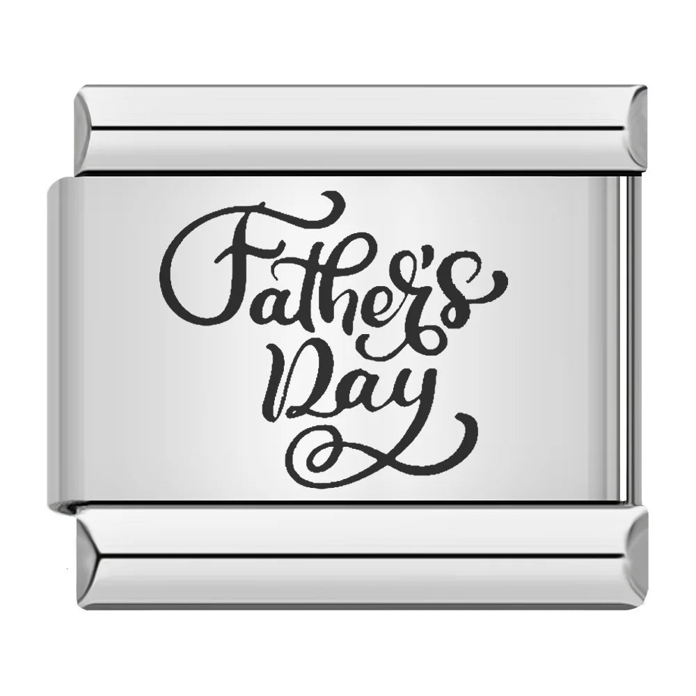 Laser Italian Charm Links 036