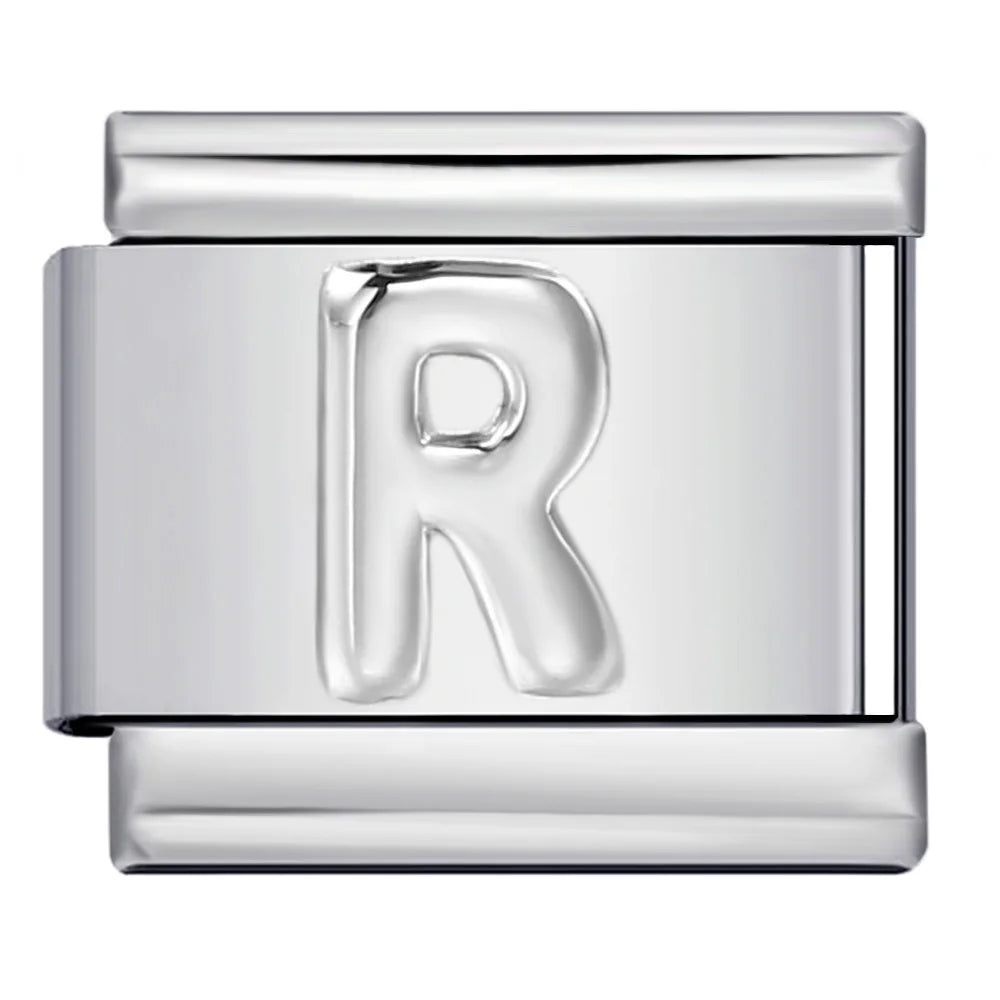 Silver Color 26 English Letters 134
