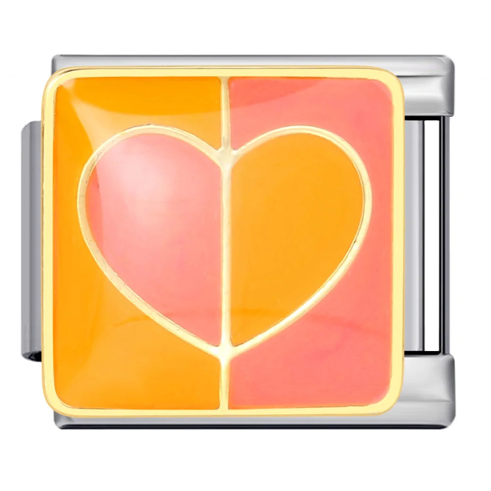 Heart Italian Charm Link 275