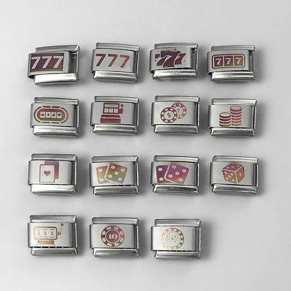 Laser Italian Charm Links 063