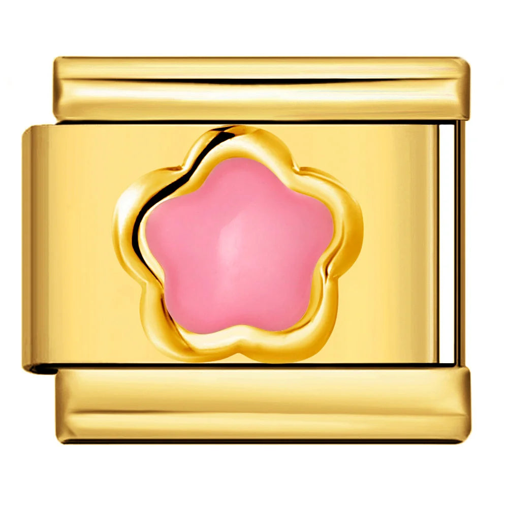 Flower Italian Charm Link 480