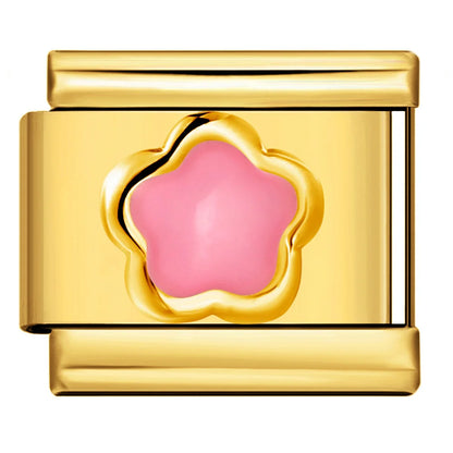 Flower Italian Charm Link 480