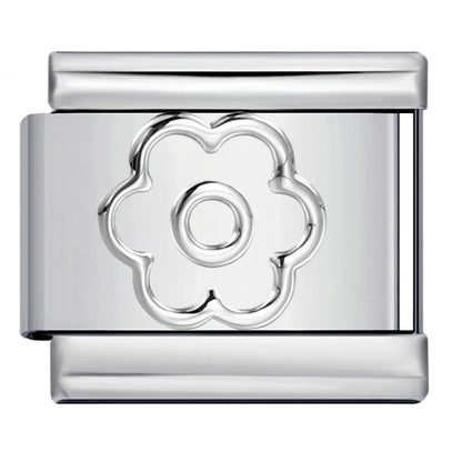 Flower Italian Charm Link 449