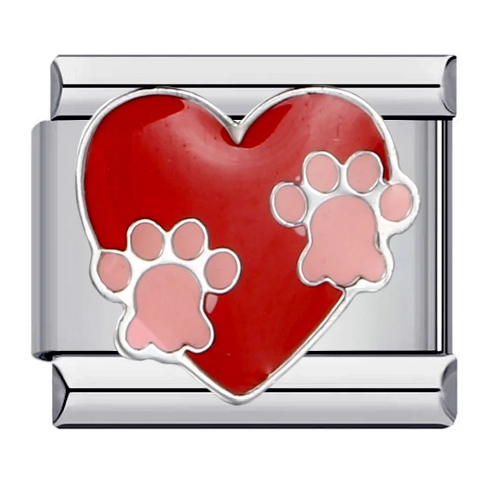 Heart Italian Charm Links 171