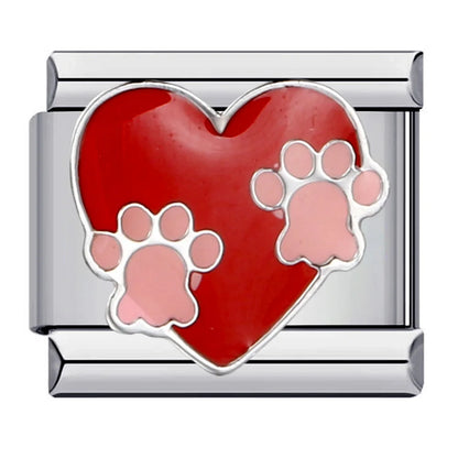 Heart Italian Charm Links 171