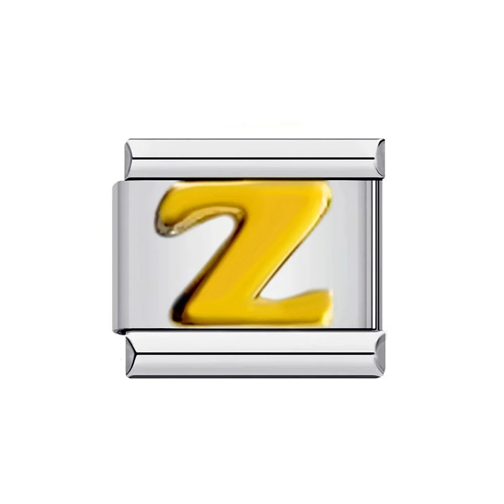 Gold Color 26 English Letters 014