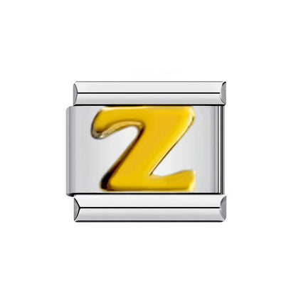 Gold Color 26 English Letters 014
