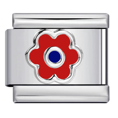 Flower Italian Charm Link 449