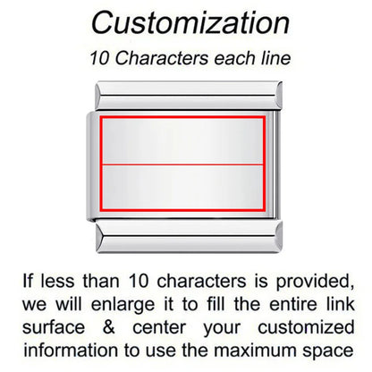 Customization Laser Italian Charm 222