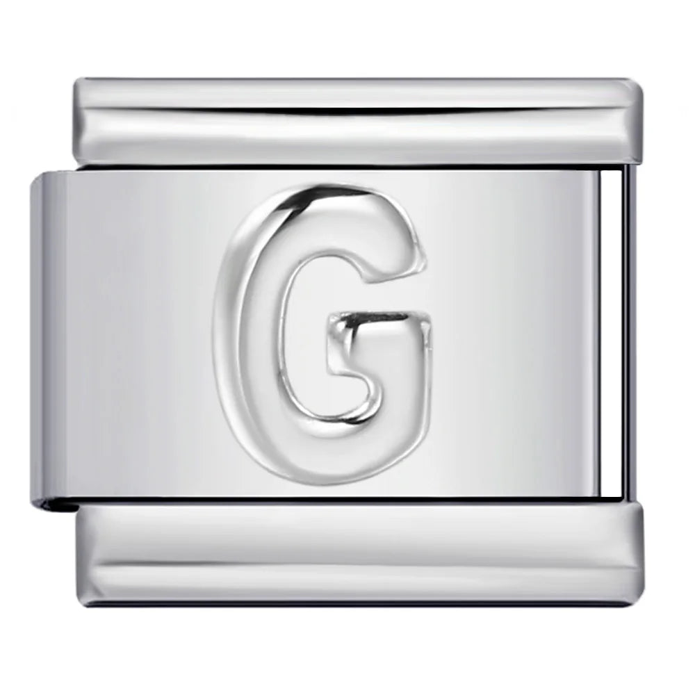 Silver Color 26 English Letters 134