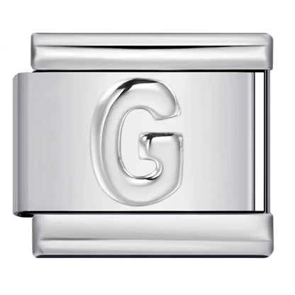 Silver Color 26 English Letters 134