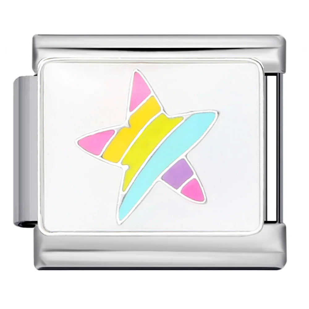 Star Italian Charm Links 107