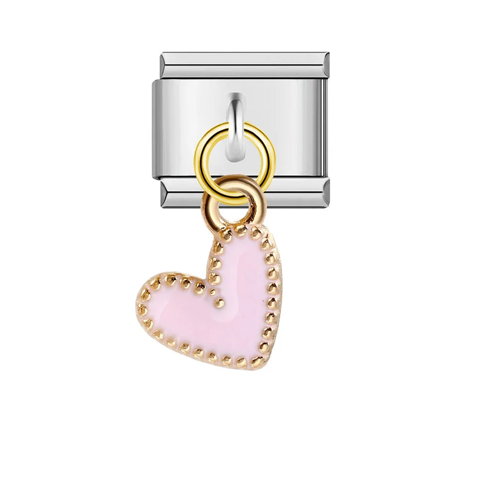 Pink Italian Charm Link 401