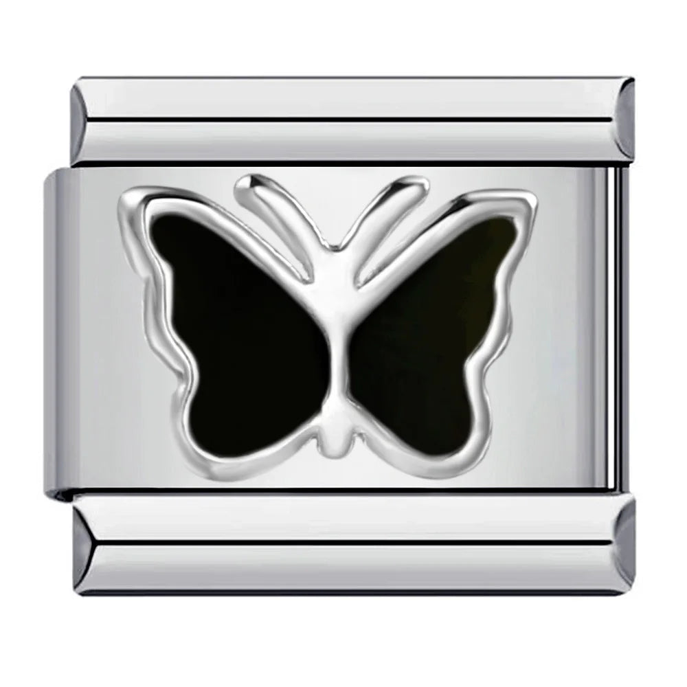 Black Italian Charm Links 318